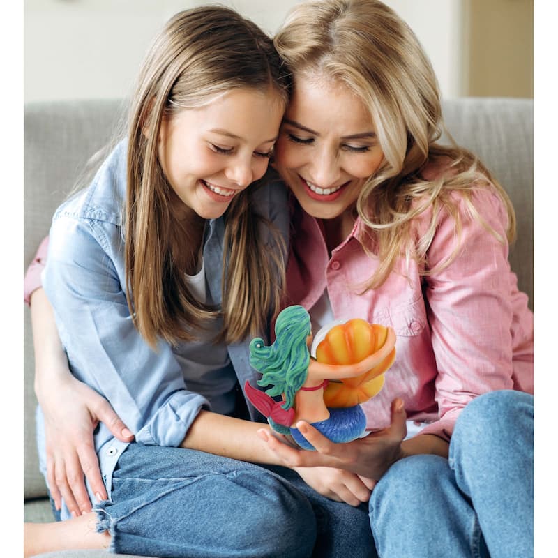 CoTa Global Mermaid Snow Globe Figurine with Sparkling Glitter - 45mm - 4.25″Lx2.75″Wx4″H