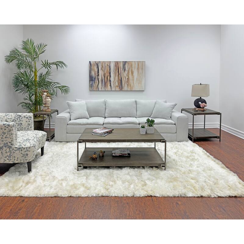 Coffee Table with Casters - Brown