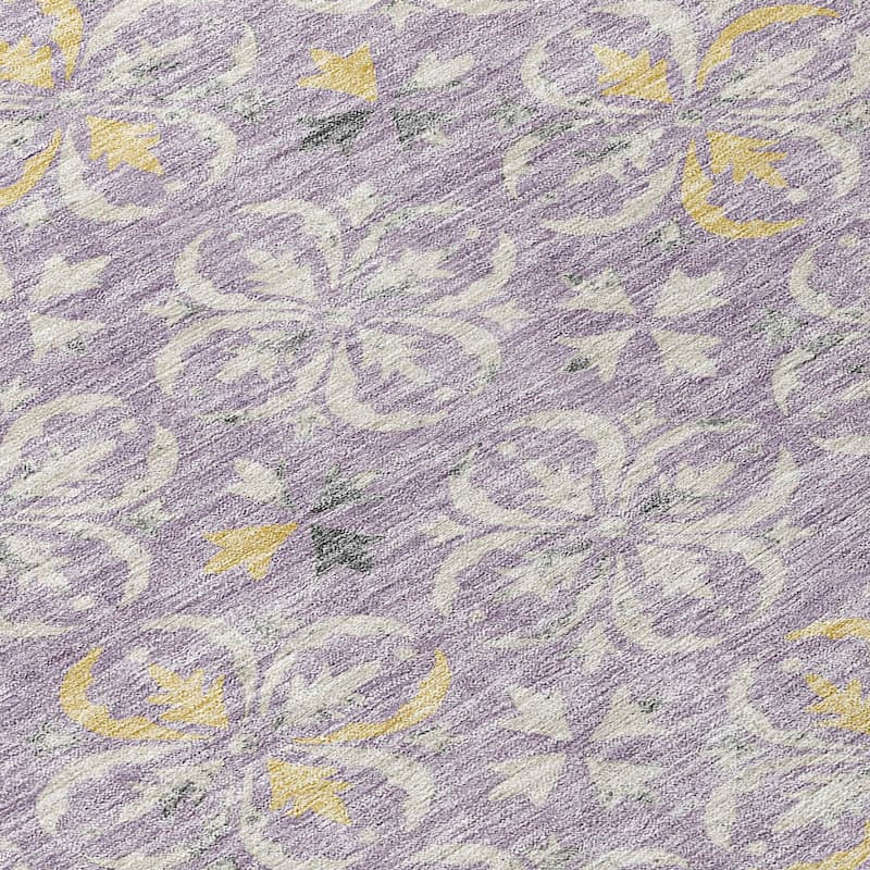 Machine Washable Indoor/ Outdoor Chantille Traditional Medallion Rug