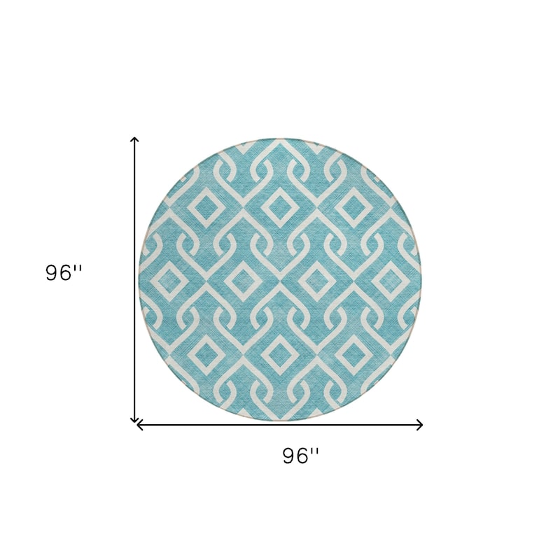 HomeRoots Geometric Transitional Rectangle Outdoor Rug