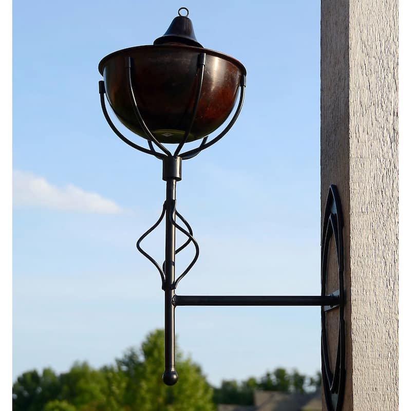 Maui Grande Outdoor Sconce Torches (Set of 2) - Brown Patina