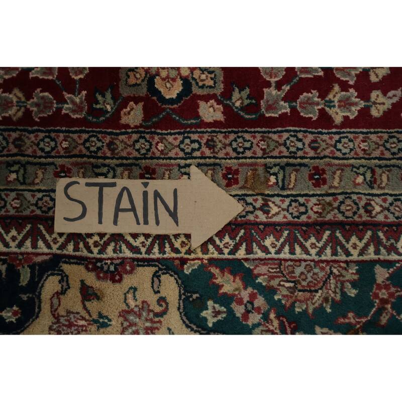 Hand Knotted Oriental 100% Wool Carpet Traditional Floral Multi-Colored Agra Area Rug - 17' 4'' X 11' 6''