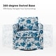 preview thumbnail 19 of 51, HULALA HOME Erkenbald Modern Slipcovered Swivel Chair with Reversible Cushion and Washable Cover
