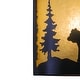 preview thumbnail 9 of 11, Bozeman 1 Light Bronze Rustic Bear Tree Indoor Outdoor Flush Wall Sconce - 8-in W x 11-in H x 5-in D