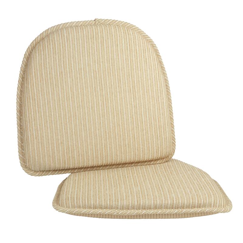 Klear Vu Nikita DelightFill Dining Chair Cushion Set - Natural - Set of 2