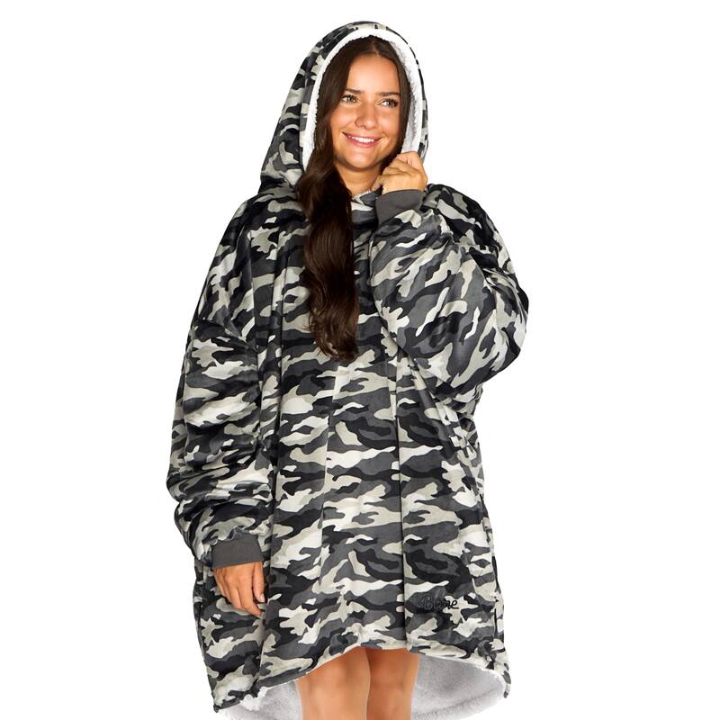 Bare Homey B-Cozy Oversized Sherpa Wearable Blanket