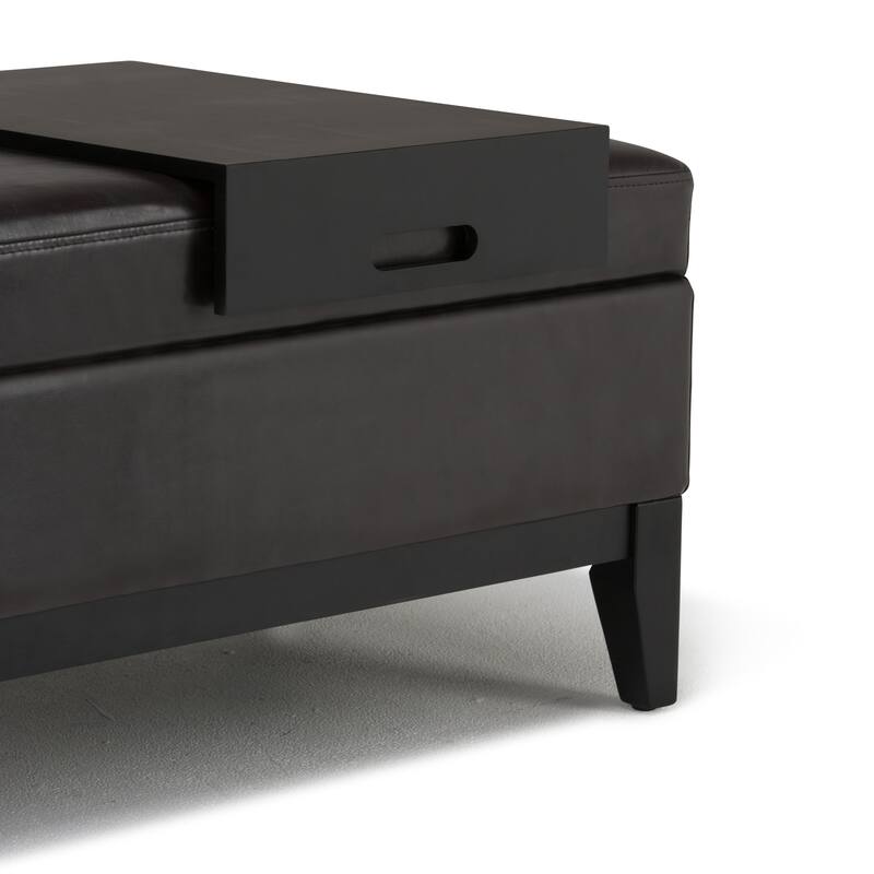 WYNDENHALL Jackson 42 inch Wide Rectangle Storage Ottoman