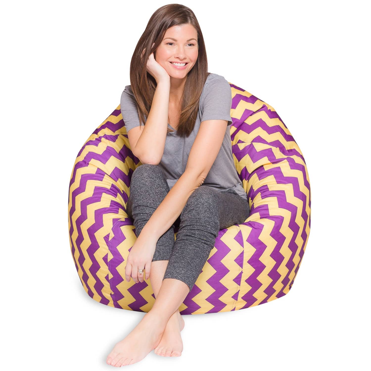 Option Pattern Chevron Purple and Yellow