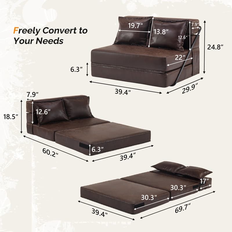 VINGLI 43'' W Single Sofa Bed