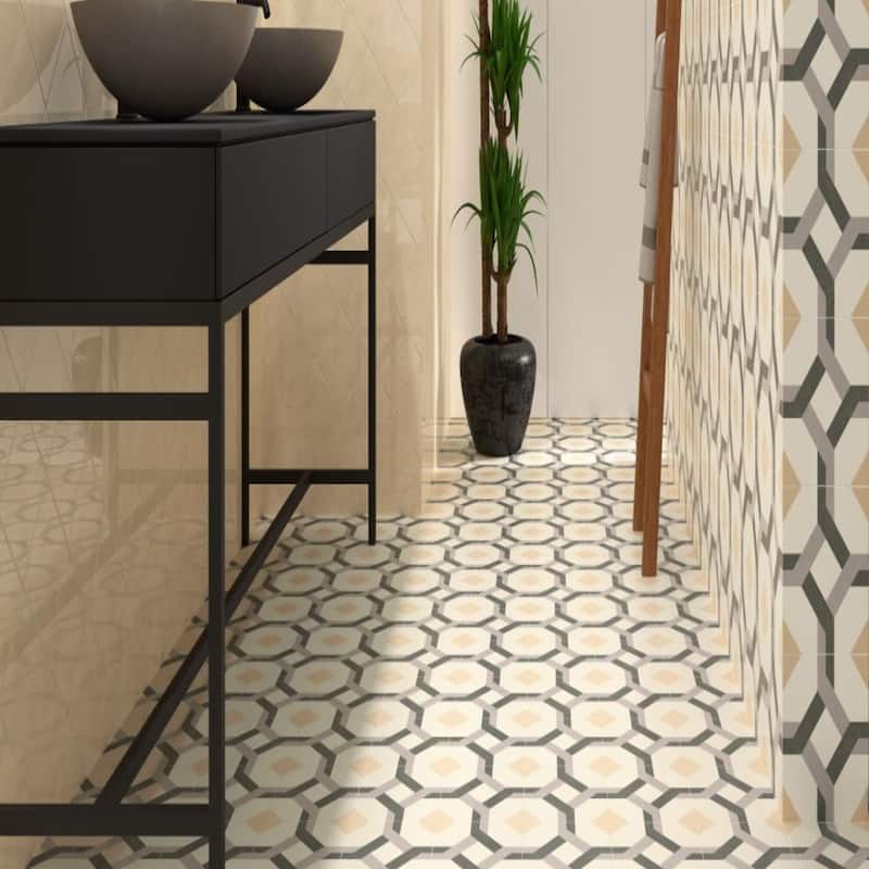 The Tile Life DaVinci 7.9x7.9 Beige Porcelain Floor & Wall Tile