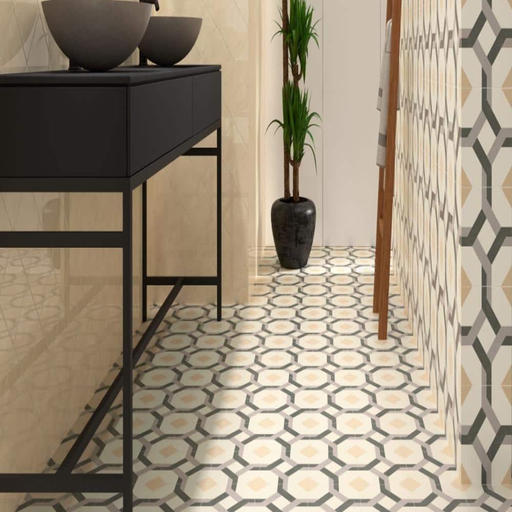 The Tile Life DaVinci 7.9x7.9 Beige Porcelain Floor & Wall Tile