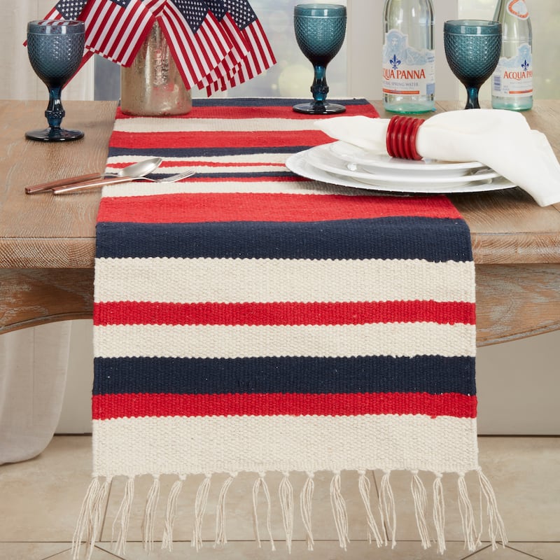 American Dream Stripe Table Runner - 16"x72"