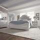 preview thumbnail 18 of 36, Magnolia Manor Upholstered Bed, Dresser and Mirror, and Nightstand Set Antique White - King