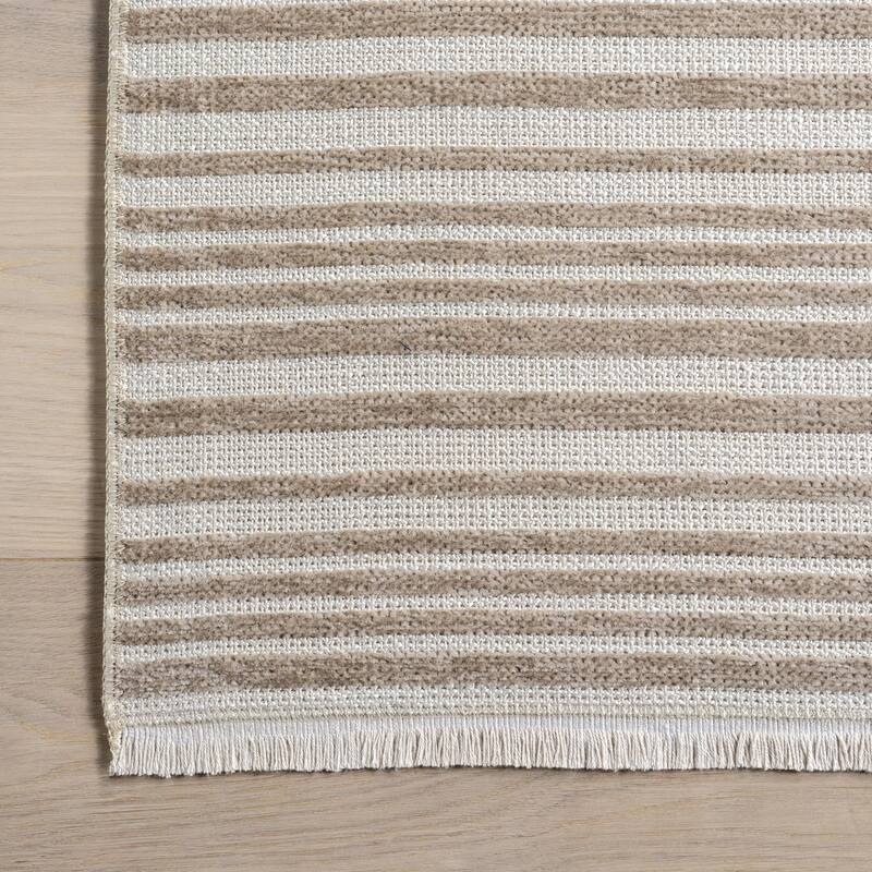 Nuloom Millicent SuperiorWash Striped Machine Washable Area Rug