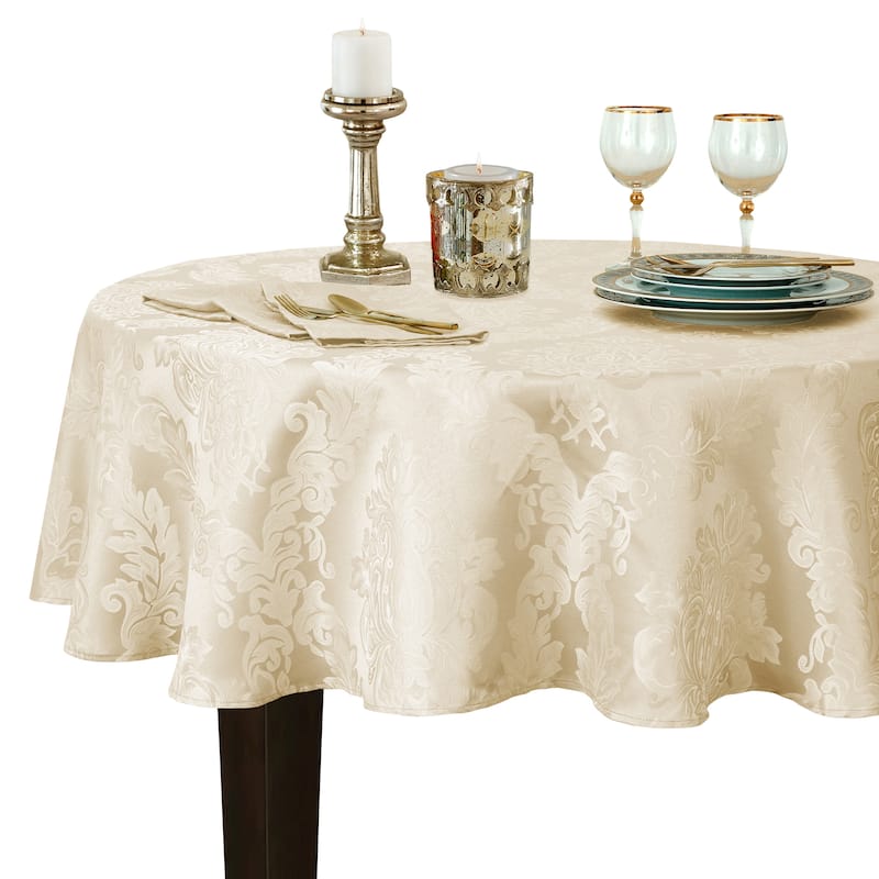 Elrene Barcelona Damask Elegant Fabric Tablecloth