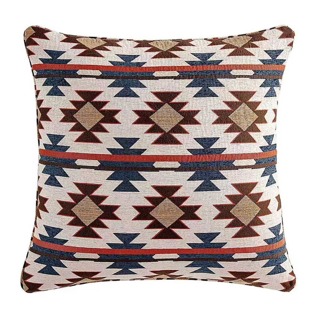 Tasha Polizzi for Paseo Road Mariella Western Aztec Chenille Euro Sham, 27" x 27"