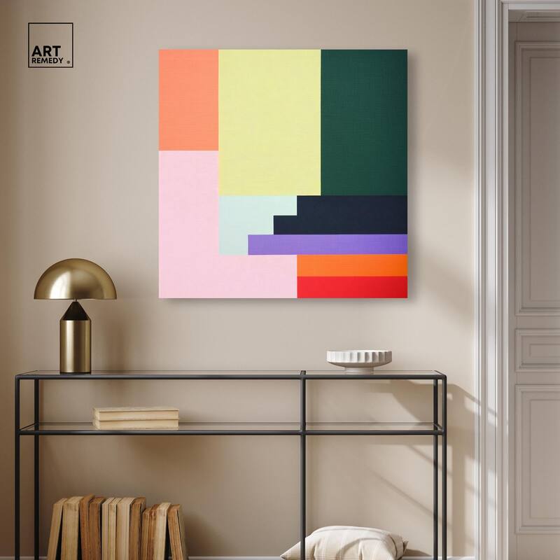 Rectilinear Rhapsody II Canvas by Art Remedy, Gallery Wrapped