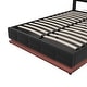 preview thumbnail 9 of 16, Full Size Tufted Upholstered Platform Bed with Hydraulic Storage System,PU Storage Bed with LED Lights and USB charger