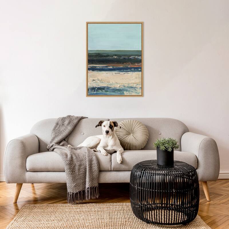 Amanti Art Rich Coastline II by Ethan Harper Framed Canvas Wall Art Print - Sylvie Maple