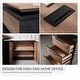 preview thumbnail 27 of 34, L-Shaped Executive Desk Adjustable Height with Universal Charging Ports Drawers and Cable Management