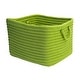 preview thumbnail 4 of 21, Modern Farmhouse Braided Mudroom Storage 12"x10"x8" - Apple Green
