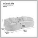 preview thumbnail 34 of 32, Mid Century Style Fabric Curved Sofa