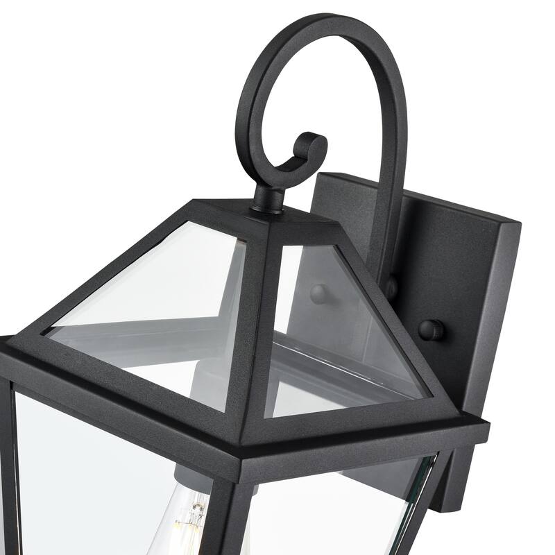 Millennium Lighting Eston 1 Light Outdoor Wall Sconce in Textured Black - 13.75 Inch