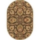 preview thumbnail 76 of 85, Livabliss Caesar Updated Traditional Oriental Area Rug 6' x 9' - Dark Brown - Oval