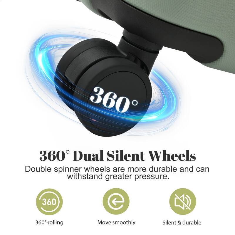 6 Piece Luggage Set, with Double Spinner Wheels Handle Password Lock, 14 IN Cosmetic Case 20/24/28 IN Luggages with Bag