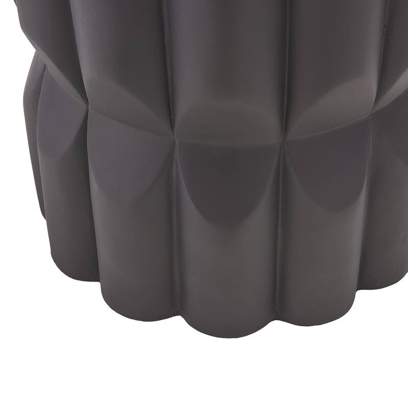 Christopher Knight Home - Modern Handmade 13" Lightweight MgO Geometric Accent Side Table for Indoor and Outdoor Use