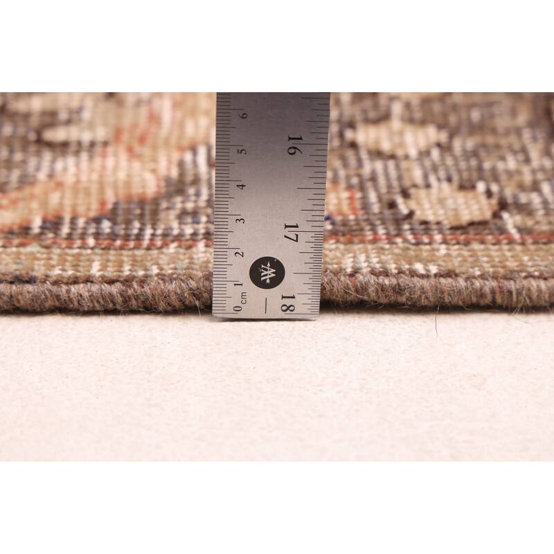 ECARPETGALLERY Hand-knotted Antalya Vintage Dark Copper Wool Rug - 5'9 x 8'9