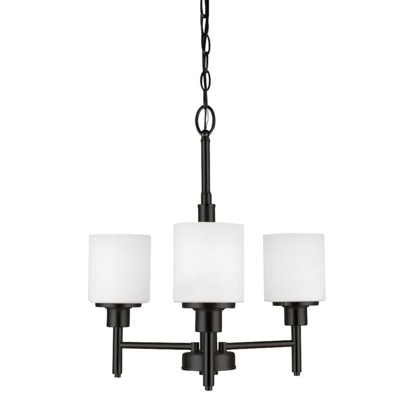 Design House 556647-BLK Aubrey 3 Light 21" Wide Chandelier - Matte Black