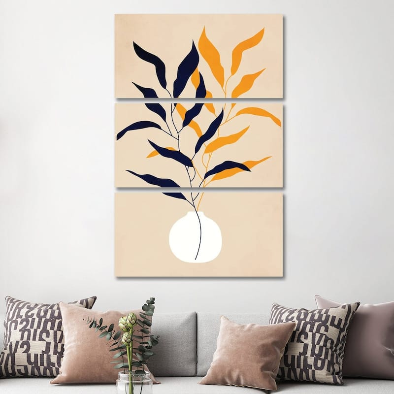 iCanvas "Purity" by Kubistika 3-Piece Wall Art Set - 60x40x1.5