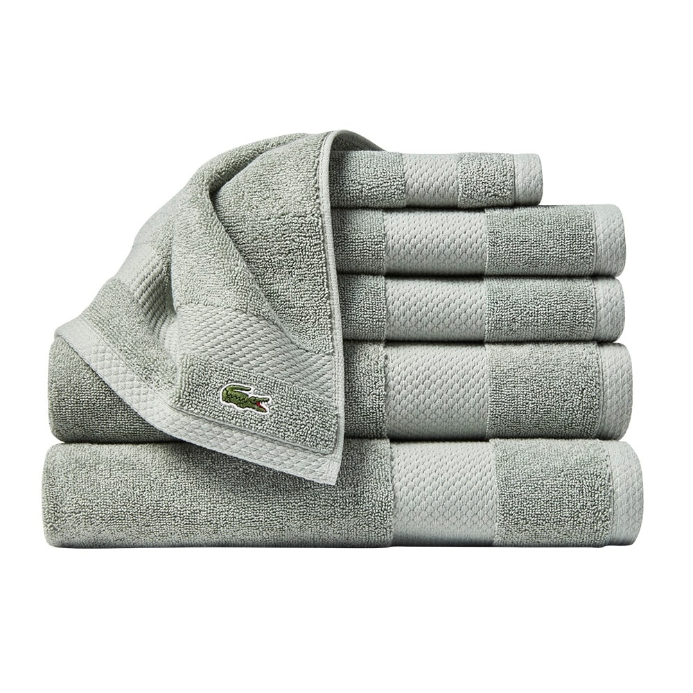 Lacoste Heritage 6 Piece 100% Cotton Towel Set
