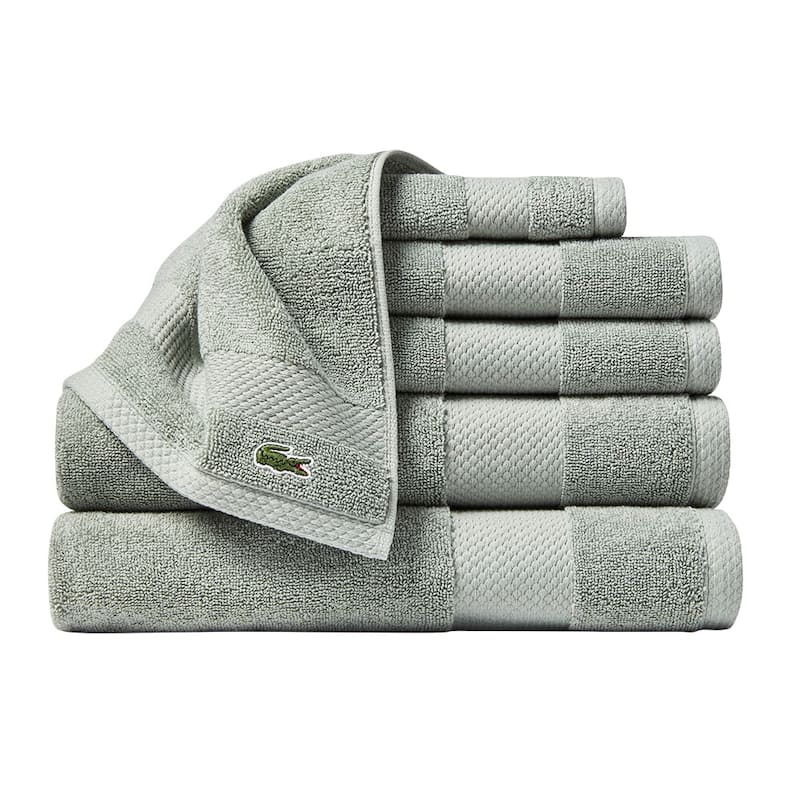 Lacoste Heritage Supima 100% Cotton 6 Piece Towel Set
