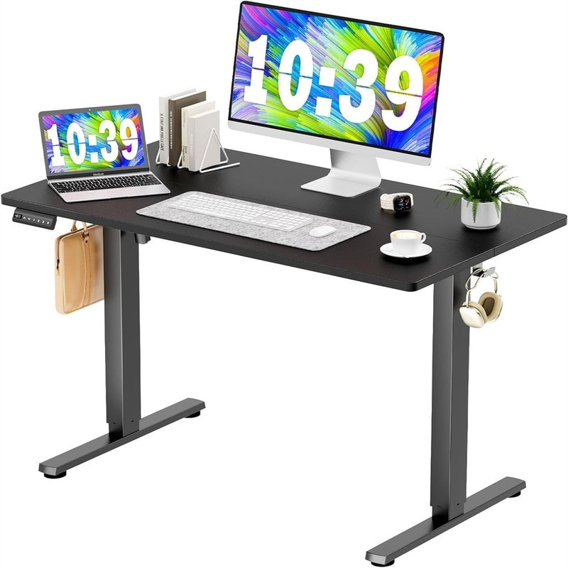 Copper grove potters cappuccino deals computer desk with keyboard drawer