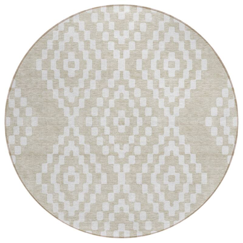 Machine Washable Indoor/ Outdoor Chantille Moroccan Boho Rug