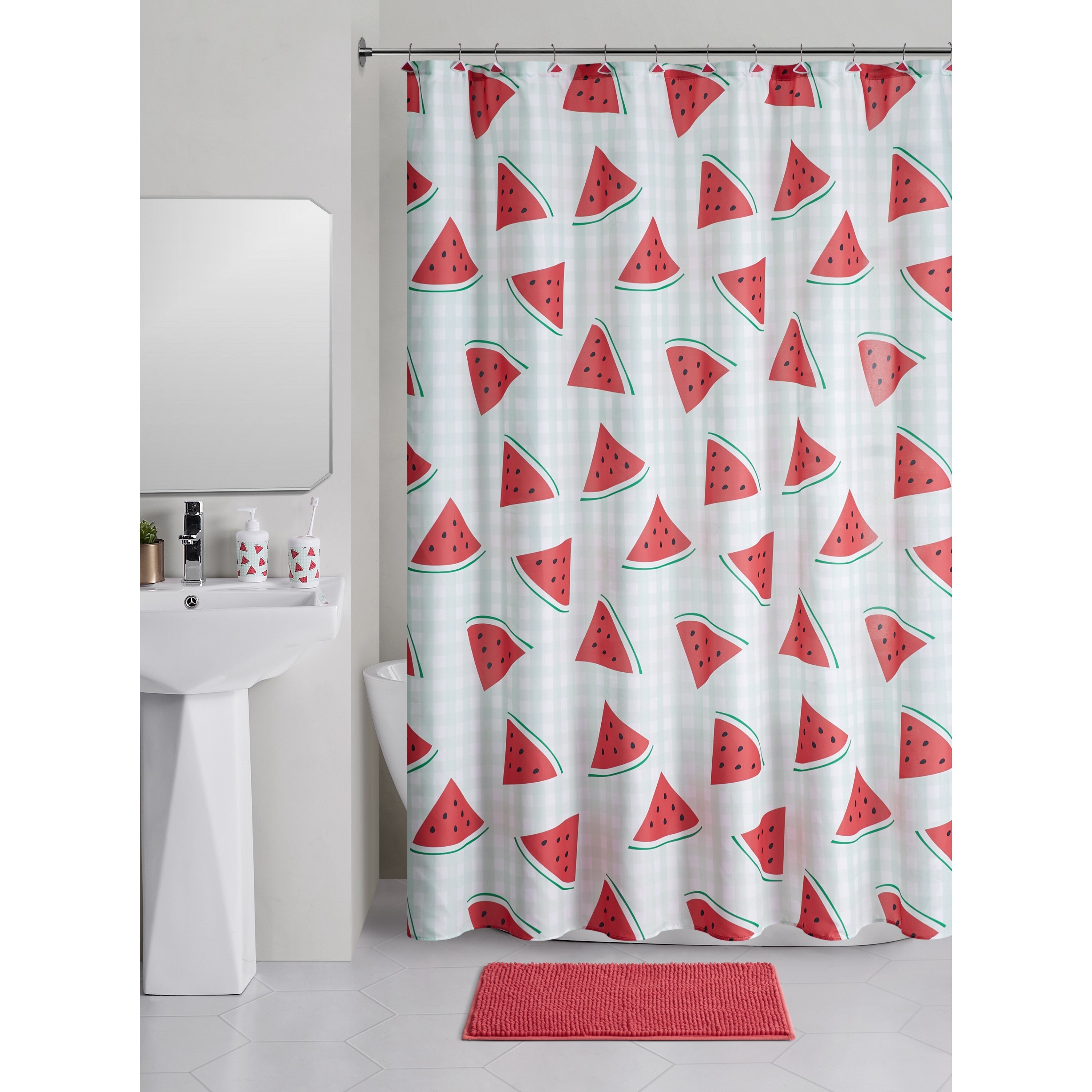 Shower curtain on sale and towel set