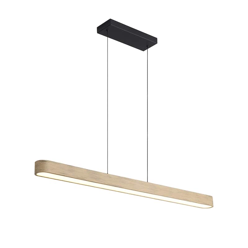 Wry Lighting Silva Integrated LED Pendant in Driftwood - Gray