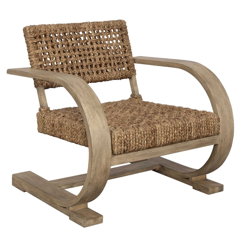Driftwood Woven Accent Chair - 30" - Brown and Gray