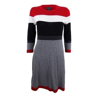 petite red sweater dress