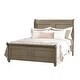 preview thumbnail 6 of 8, Abbyson Harrison Grey Solid Wood King Bed Grey - King