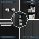 preview thumbnail 44 of 54, Futzca Bathroom Cabinet Wall Mounted, Storage Cabinet with Doors and Shelves
