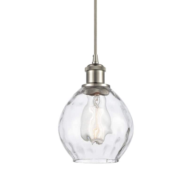 Innovations Lighting 516-1P-9-6 Waverly Pendant Waverly 6" Wide Mini - Clear / Brushed Satin Nickel