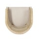preview thumbnail 23 of 24, Roomfitters Natural Rattan Barrel Accent Chair, Cane Woven Backrest with Upholstered Seat