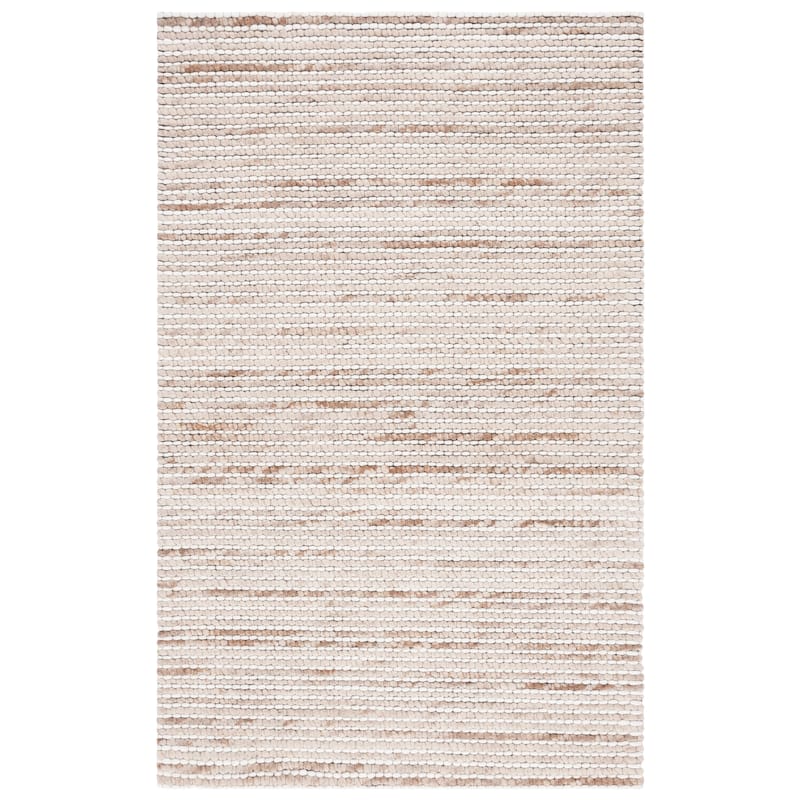 SAFAVIEH Handmade Marbella Katrein Wool Rug - 3' x 5' - Taupe/Ivory