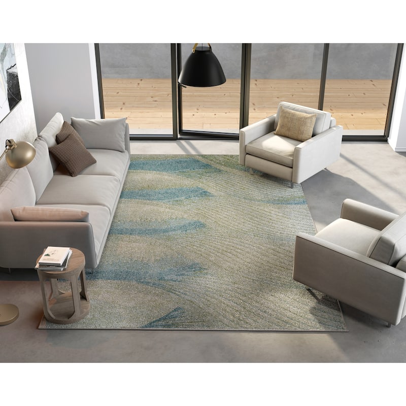 Domani Globe Tidal Wave Geometric Rug