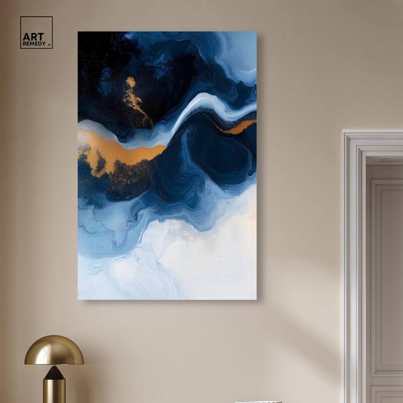Blue Deep I Canvas by Art Remedy, Gallery Wrapped