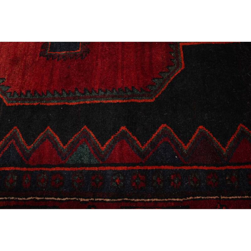 ECARPETGALLERY Hand-knotted Konya Anatolian Black, Red Wool Rug - 4'7 x 10'1