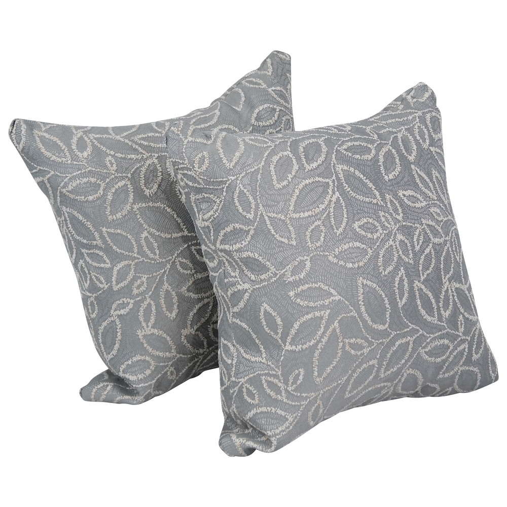 Thomas Collection Floral Gray Black Taupe Designer Floral Throw Pillow,  Handmade in USA - Bed Bath & Beyond - 20895933